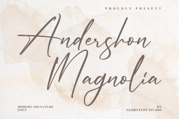 Andershon Magnolia: A Elegant Script Font