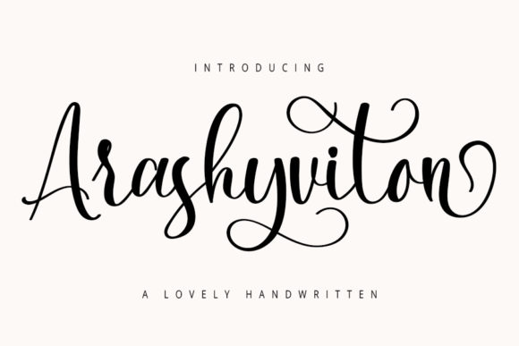 Arashyviton: A Script Font for Polished Branding