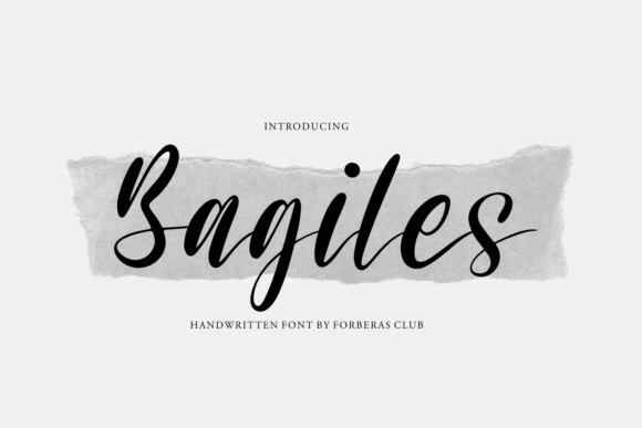 Bagiles: A Magical Script Font