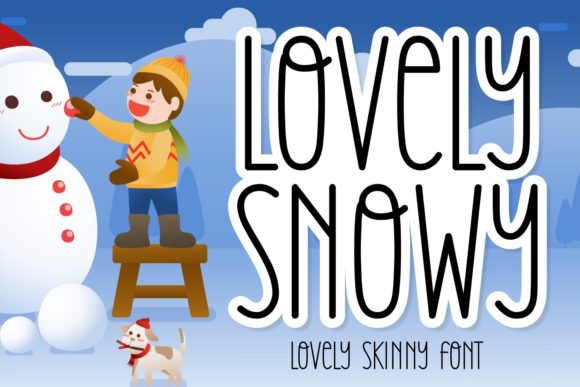 Beautiful Snowy Font for Editorial Design