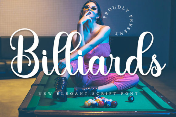 Billiards: A Refined Script Font