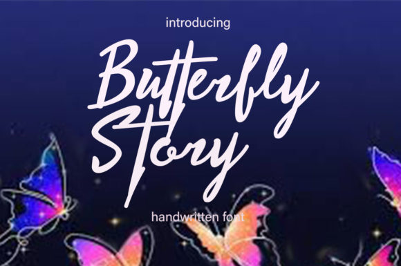 Butterfly Story Font for Memorable Design