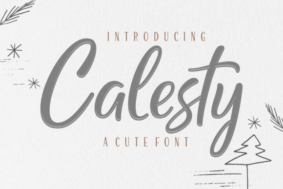 Calesty: A Flowing Font for Creative Campaigns