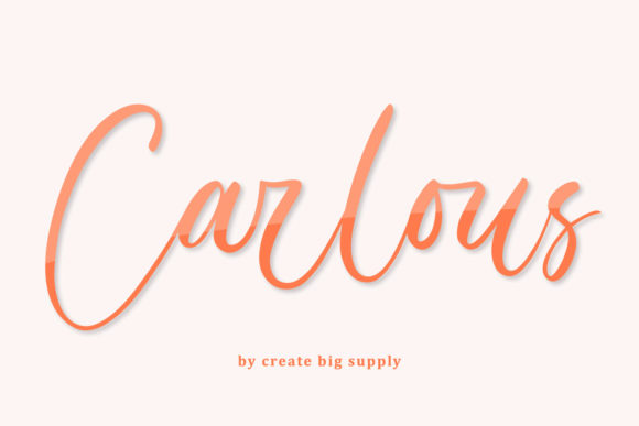Carlous: A Elegant Handwritten Font for Web Design