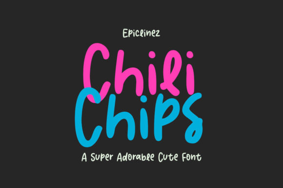 Chili Chips: A Handwritten Font for Creative Projects