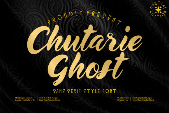 Chutarie Ghost Font for Crafters