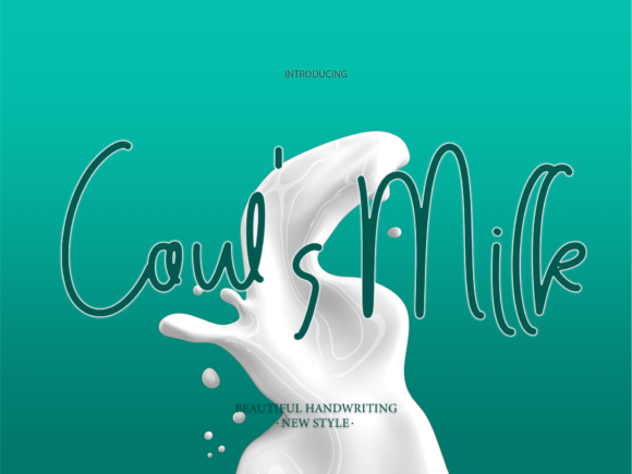 Cow s Milk: A Playful Script Font