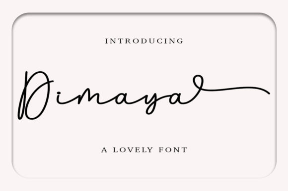 Dimaya Font: Elegant Script for Web Design