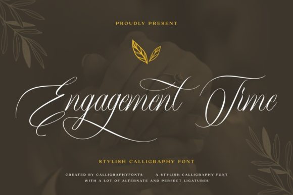 Engagement Time Font: Elegant Script for Digital Marketing