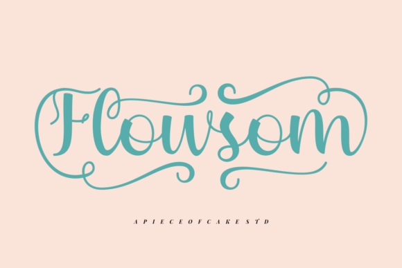 Flowsom: A Elegant Script Font