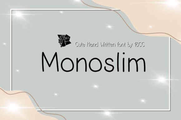 Monoslim: A Handwritten Font for Web Design