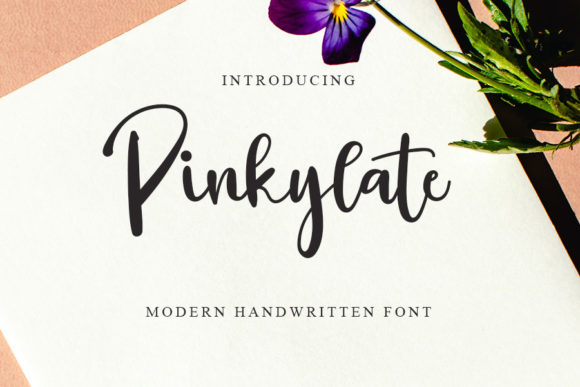 Pinkylate: A Chic Handwritten Font