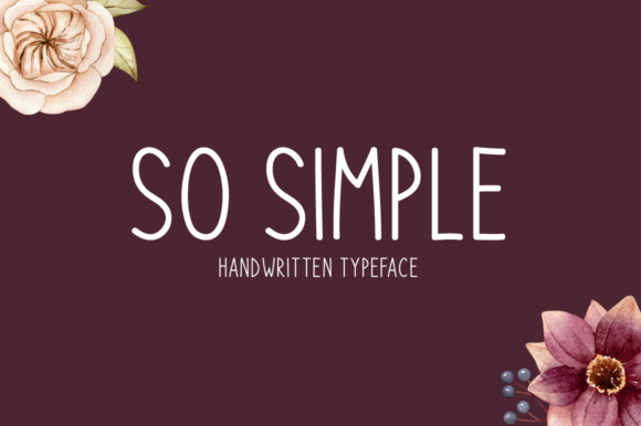 So Simple Font: Handwritten Elegance
