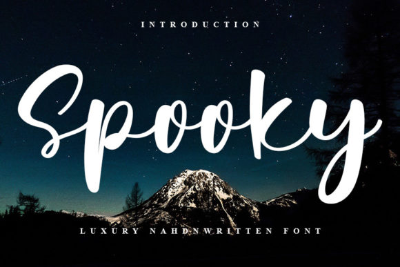 Spooky: A Script Font with Elegance and Modernity