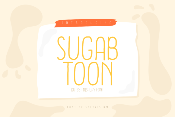 Sugab Toon: A Handwritten Font for Creative Marketing