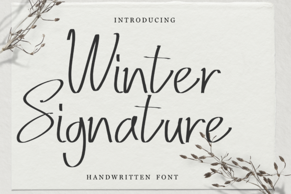 Winter Signature Font for Bold Campaigns